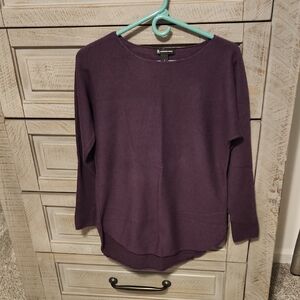 INC International Concepts Purple Tunic Sweater